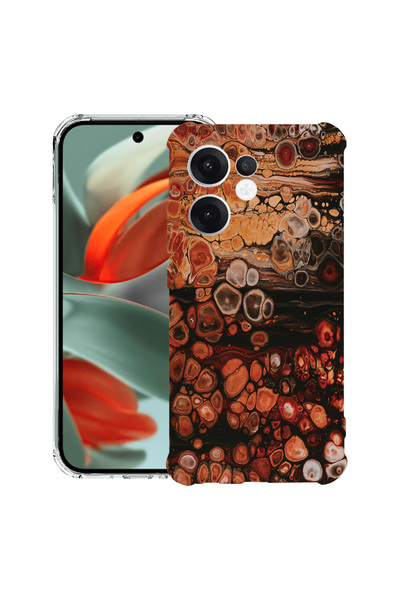 bestcase Carcasă spate antișoc pentru OPPO Reno13 F 5G, model lemn, 1988247 A...