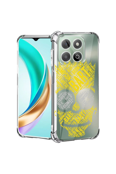 bestcase Удароустойчив калъф за Honor X8C, калиграфия Bart Simpons, 1988221 A...