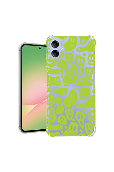 bestcase Carcasă spate antișoc pentru Samsung Galaxy A06 4G, verde acid smile...