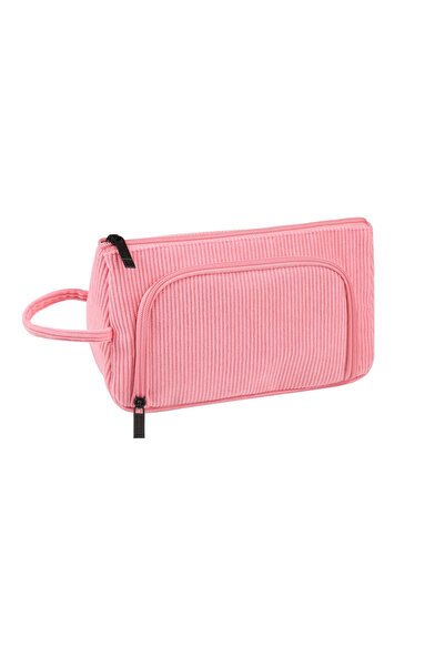 eR D L Τσάντα καλλυντικών ταξιδίου, 23x14x9cm, ροζ,