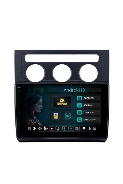 HUB64 Navigatie 2K Volkswagen Touran (2003-2010), 8GB RAM, Android 13, Octaco...