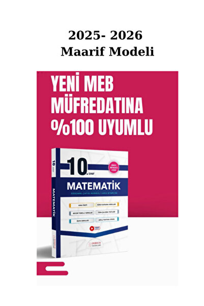 Sonuç Derece Yayınları Derece 10. Sınıf Matematik Seti 2025-26 Maarif Modeli ...