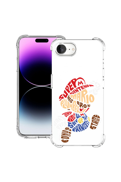 bestcase Αντικραδασμική θήκη πλάτης για Apple iPhone 16e, Calligraphy Super M...