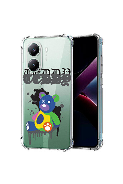 bestcase Carcasă spate antișoc pentru Poco X7 Pro 5G, culori pastelate Teddy ...