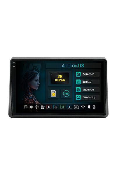 HUB64 Navigatie 2K Opel Movano/Renault Master (2020-2024)8GB RAM, Android 13,...