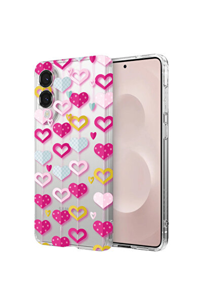 bestcase Carcasă spate antișoc pentru Samsung Galaxy S25 Edge, Lovely Hearts,...