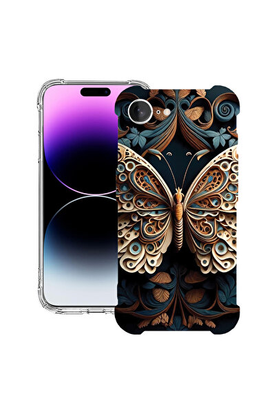 bestcase Carcasă spate antișoc pentru Apple iPhone 16e, Beauty Butterfly, 198...