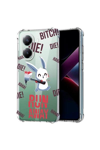 bestcase Αντικραδασμική θήκη πλάτης για Poco X7 Pro 5G, Τρέξε μακριά!, 198823...