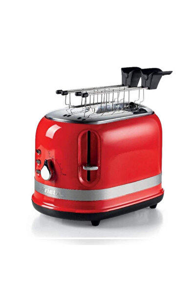 ARIETE Bread toaster MODERNA 0149/00, 815W, 2 slices, 3 functions, 6 levels, Removable tray, Red