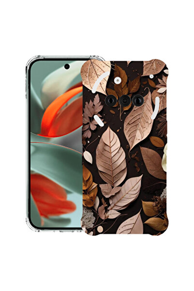 bestcase Carcasă spate antișoc pentru telefonul Nothing (3a), Pene de toamnă,...