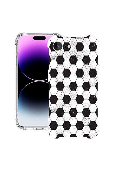 bestcase Αντικραδασμική θήκη πλάτης για Apple iPhone 16e, μοτίβο ποδοσφαίρου,...