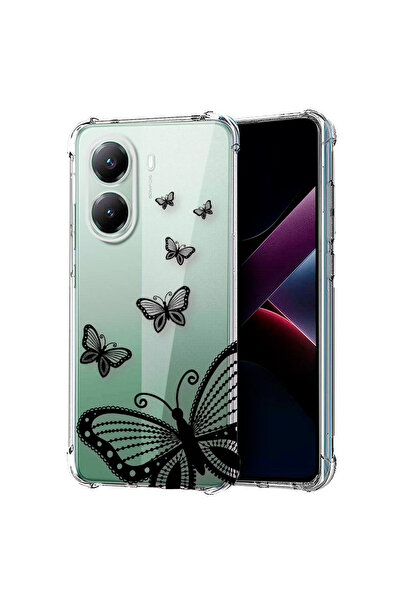 bestcase Carcasă spate antișoc pentru Poco X7 Pro 5G, fluture, 1988230 AS 79