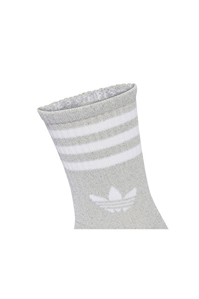 adidas 3S Glitter Cr 2 Çorap (2 Çift) JX5204 Gri