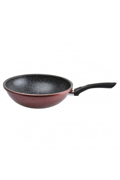 rosberg Tigaie wok R51320G26H, 26 cm, acoperire cu marmură, inducție, melanj ...