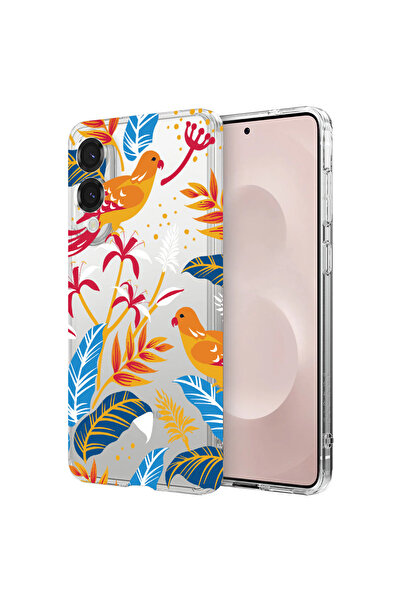 bestcase Carcasă spate antișoc pentru Samsung Galaxy S25 Edge, păsări colorat...