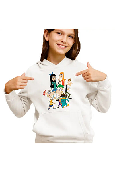 OEM Hanorac Copii Fete Phinead Ferb Toata Trupa Desen Animat