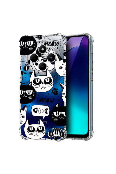 bestcase Carcasă spate antișoc pentru Poco C75 / Redmi 14C / A4, Cool Cats, 1992027 AS 1029