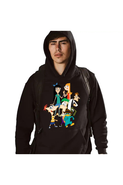 OEM Men's Hoodie Phinead Ferb The Whole Band Cartoon