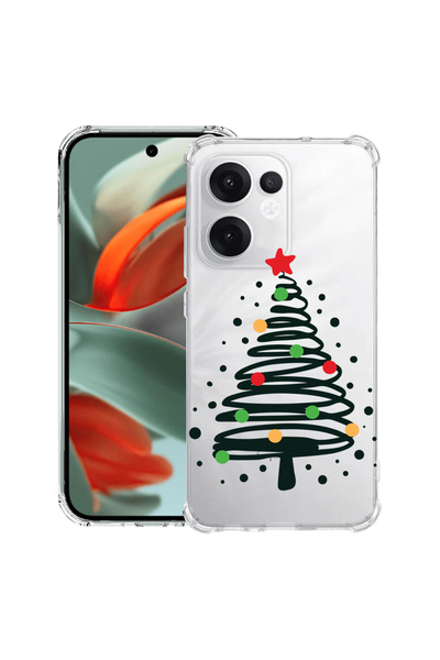 bestcase Carcasă spate antișoc pentru OPPO Reno13 F 5G, Brad de Crăciun, 1988...