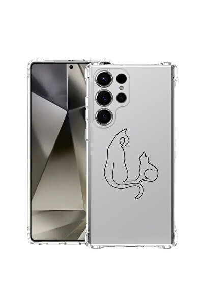 bestcase Anti Shock Back Case For Samsung Galaxy S25 Ultra, Abstract Cat, 196...