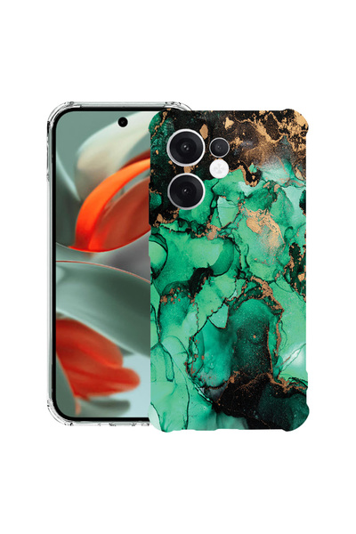 bestcase Αντικραδασμική πίσω θήκη για OPPO Reno13 F 5G, σκούρο μάρμαρο, 19882...