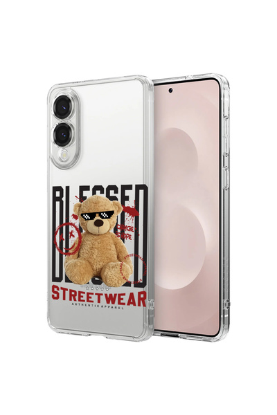 bestcase Carcasă spate antișoc pentru Samsung Galaxy S25 Edge, Teddy Bear Ble...