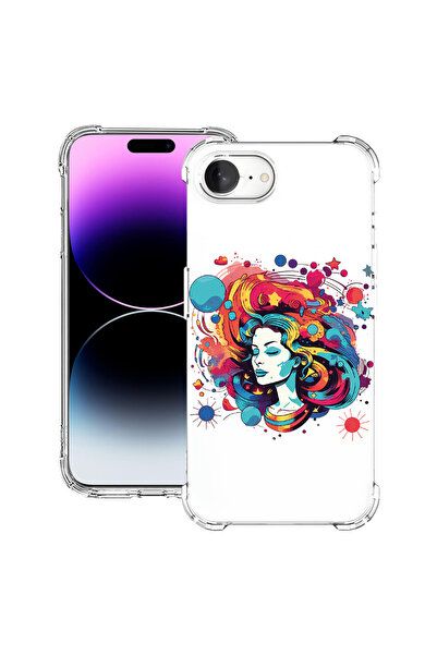 bestcase Αντικραδασμική θήκη πλάτης για Apple iPhone 16e, Dream Colors - Γυνα...