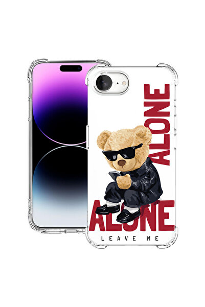 bestcase Αντικραδασμική θήκη πλάτης για Apple iPhone 16e, Leave Me Alone Tedd...
