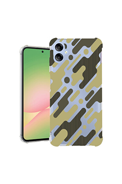 bestcase Αντικραδασμική θήκη πλάτης για Samsung Galaxy A06 4G, πράσινο καμουφ...