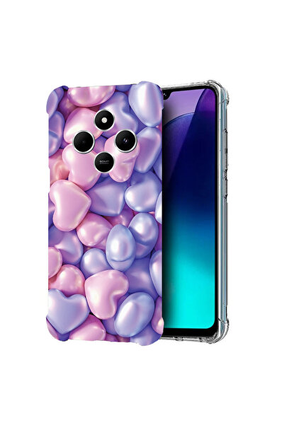 bestcase Carcasă spate antișoc pentru Poco C75 / Redmi 14C / A4, inimioare co...