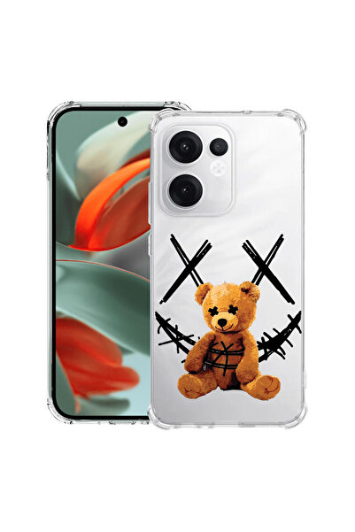 bestcase Carcasă spate antișoc pentru OPPO Reno13 F 5G, zâmbet de ursuleț de ...