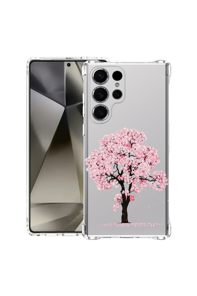 bestcase Carcasă spate antișoc pentru Samsung Galaxy S25 Ultra, flori de cire...