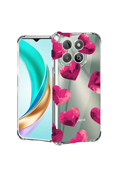 bestcase Αντικραδασμική πίσω θήκη για Honor X8C, μοτίβο καρδιάς, 1988221 AS 987