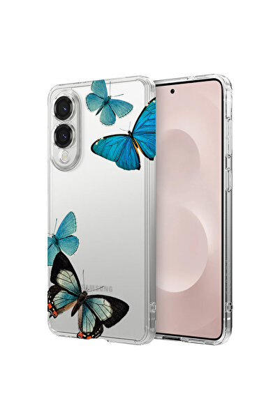 bestcase Αντικραδασμική θήκη πλάτης για Samsung Galaxy S25 Edge, όμορφες μπλε...