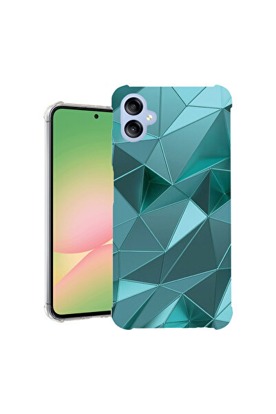 bestcase Carcasă spate antișoc pentru Samsung Galaxy A06 4G, mozaic verde, 19...