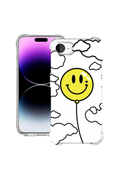 bestcase Αντικραδασμική θήκη πλάτης για Apple iPhone 16e, Balloon Smiley, 198...