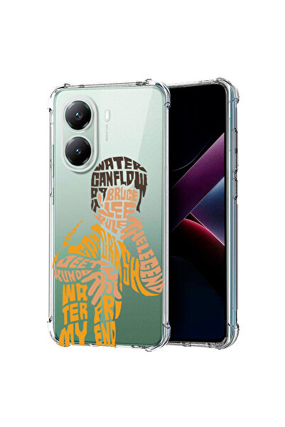 bestcase Αντικραδασμική θήκη πίσω για Poco X7 Pro 5G, καλλιγραφία Bruce Lee, ...