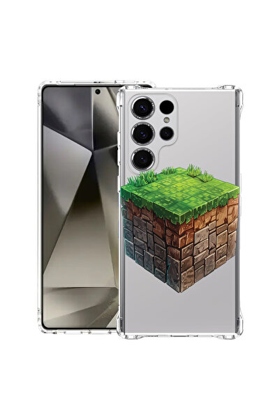 bestcase Carcasă spate antișoc pentru Samsung Galaxy S25 Ultra, Minecraft Wor...