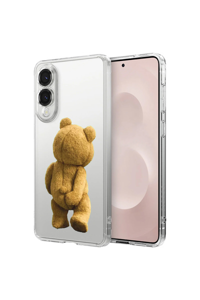 bestcase Carcasă spate antișoc pentru Samsung Galaxy S25 Edge, Teddy Bear Hid...