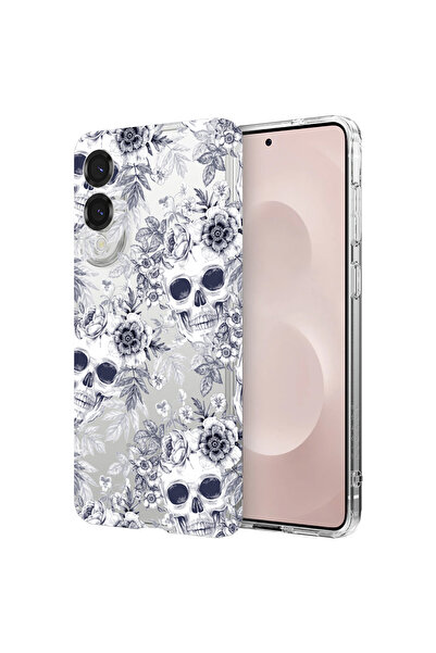 bestcase Carcasă spate antișoc pentru Samsung Galaxy S25 Edge, model craniu a...
