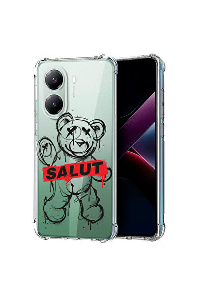 bestcase Carcasă spate antișoc pentru Poco X7 Pro 5G, Teddy Bear Salut, 19882...