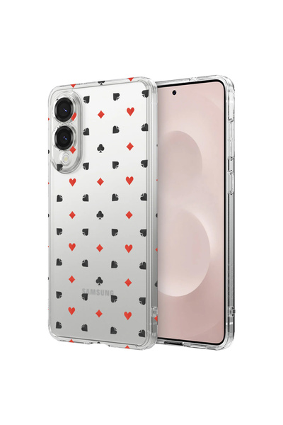 bestcase Удароустойчив калъф за Samsung Galaxy S25 Edge, модел „покер“, 19882...