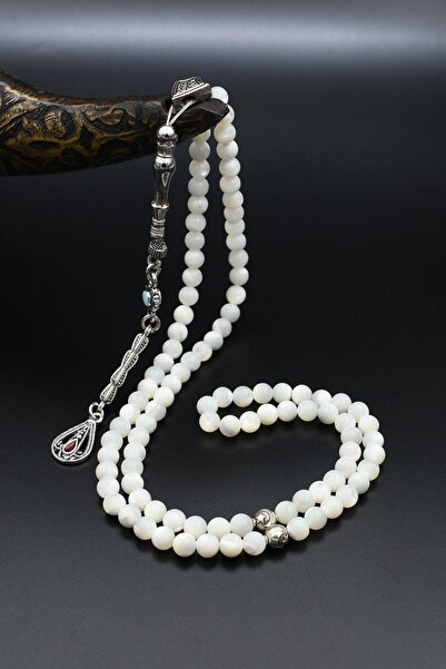 Prestige Ροζάριο 99 τεμαχίων από φυσική πέτρα με μεταλλική φούντα 6mm Sphere Cut 902260