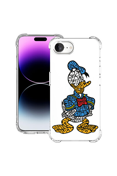 bestcase Αντικραδασμική θήκη πλάτης για Apple iPhone 16e, Calligraphy Donald,...