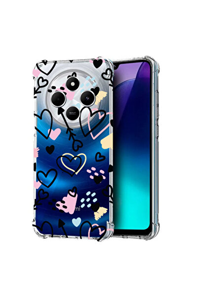 bestcase Carcasă spate antișoc pentru Poco C75 / Redmi 14C / A4, simboluri de dragoste, 1992027 AS 764