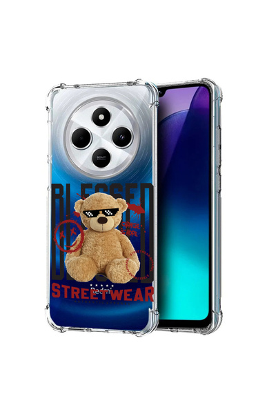 bestcase Carcasă spate antișoc pentru Poco C75 / Redmi 14C / A4, Teddy Bear B...