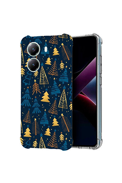 bestcase Αντικραδασμική θήκη πίσω για Poco X7 Pro 5G, χριστουγεννιάτικο μοτίβ...