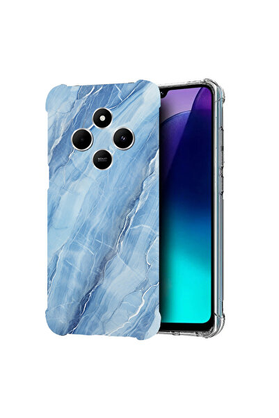 bestcase Carcasă spate antișoc pentru Poco C75 / Redmi 14C / A4, marmură alba...