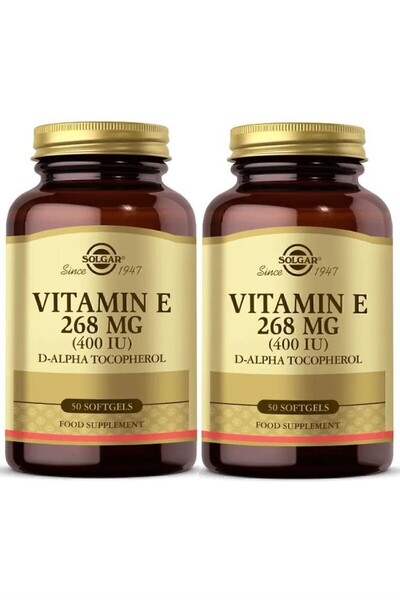Solgar Vitamin E 400 IU 50 Softgel 2 Adet