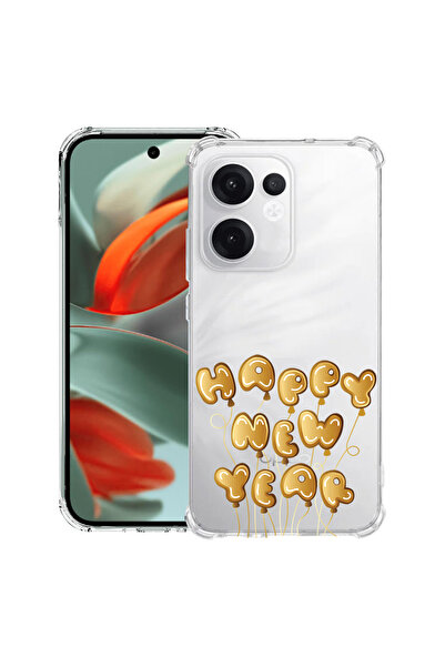 bestcase Carcasă spate antișoc pentru OPPO Reno13 F 5G, An Nou Fericit, 19882...